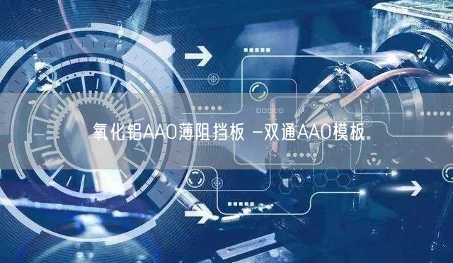 氧化铝AAO薄阻挡板 -双通AAO模板